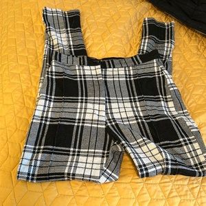 Size 4 Free People Plaid Vintage Trousers, never worn